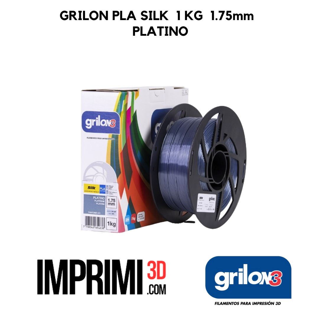 GRILON PLA SILK 1KG - PLATINO