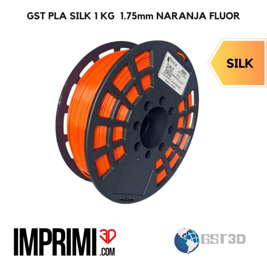 GST PLA SILK 1 KG  -  NARANJA FLUO