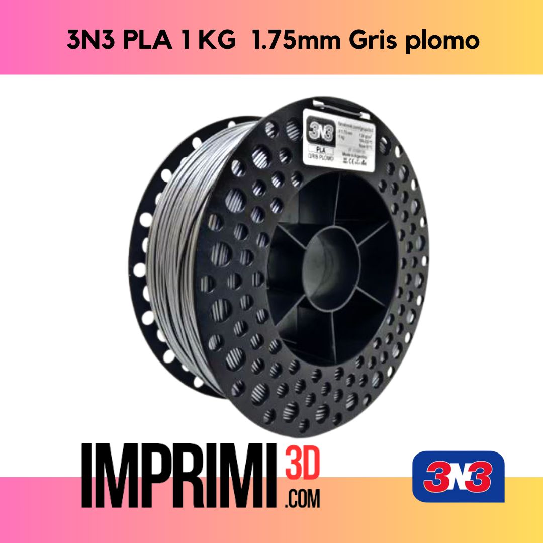 3N3 PLA 1 KG - GRIS PLOMO