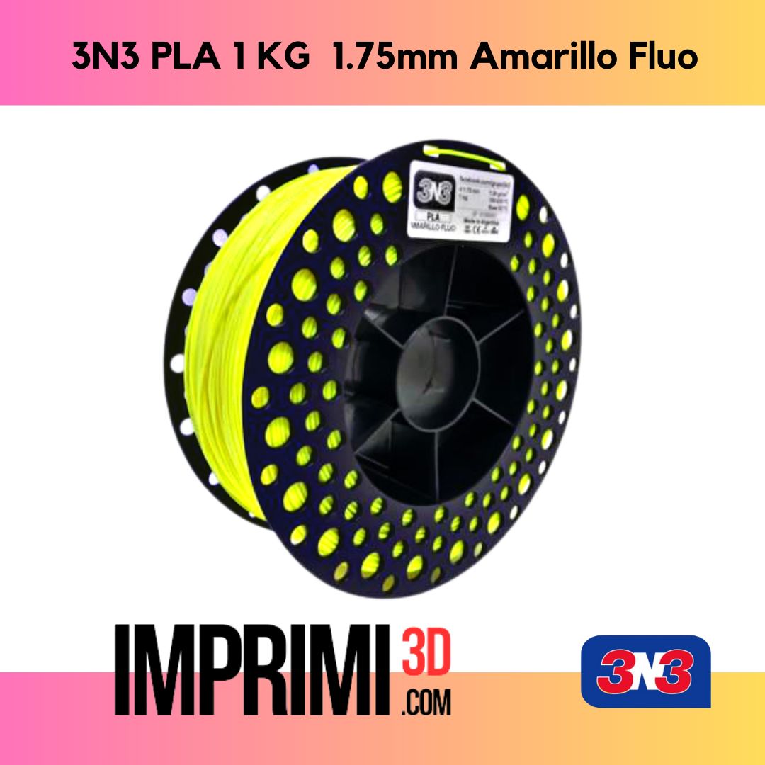 3N3 PLA 1 KG - AMARILLO FLUO