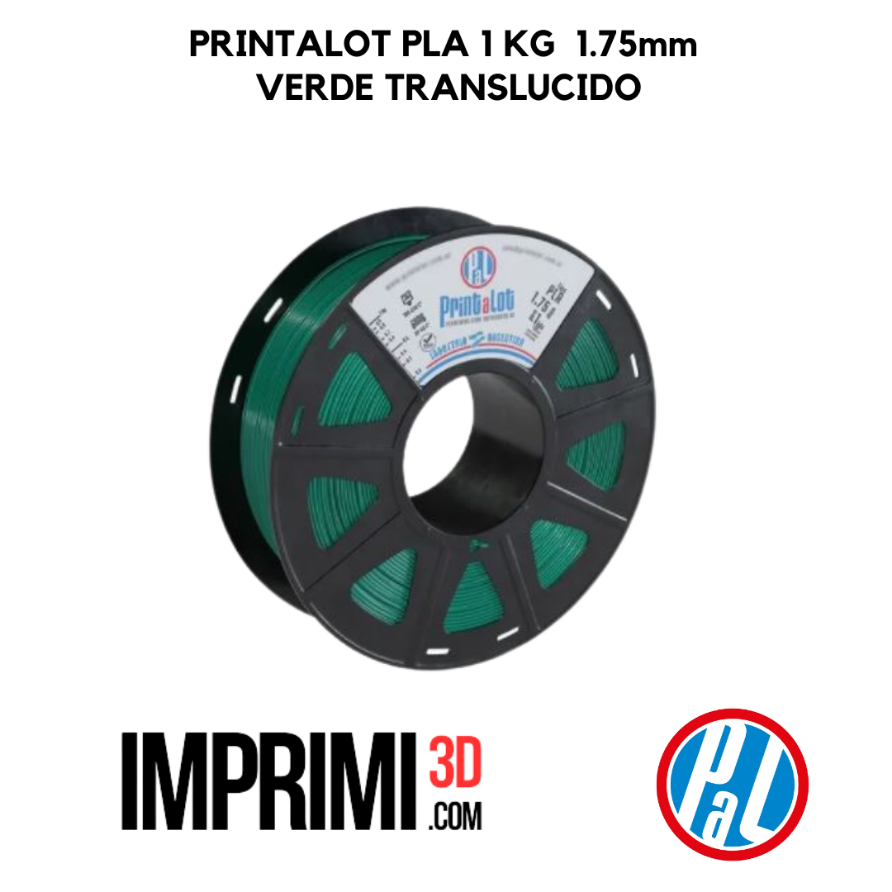 PRINTALOT PLA 1 KG - VERDE TRASLUCIDO