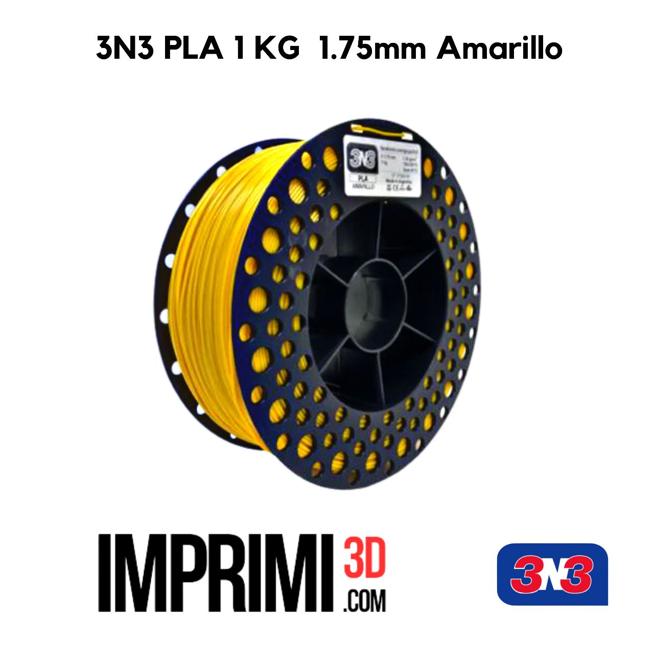 3N3 PLA 1 KG - AMARILLO