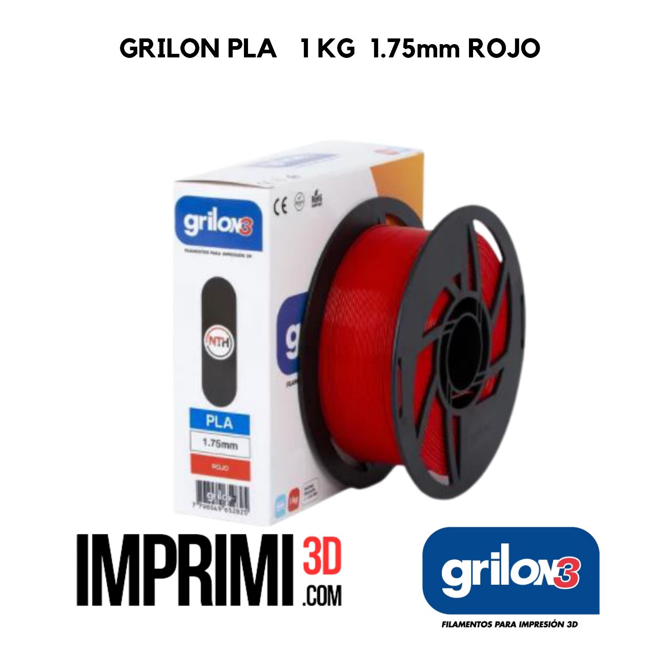 GRILON PLA 1 KG - ROJO