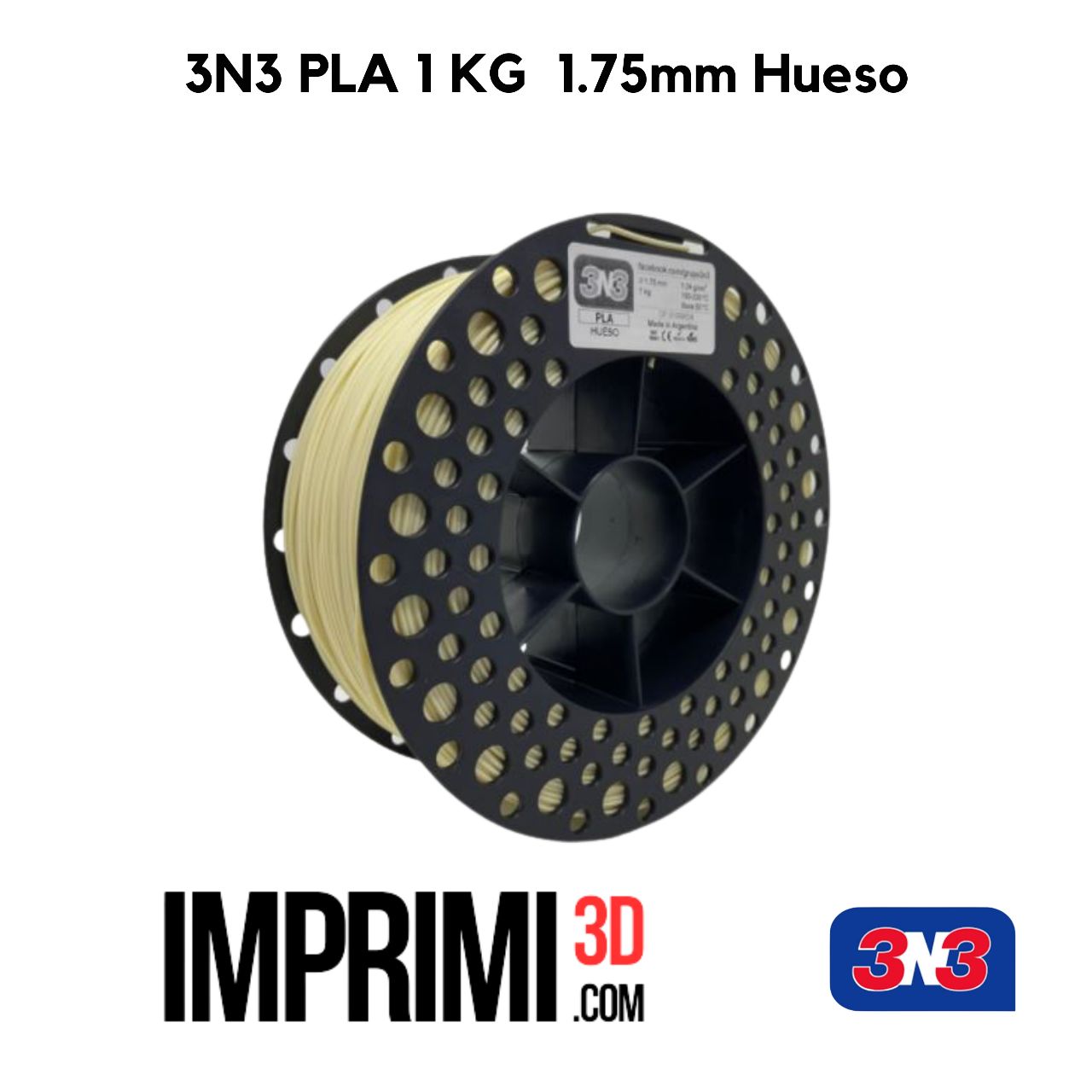 3N3 PLA 1 KG - HUESO