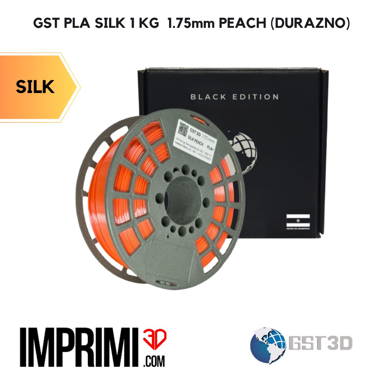 GST PLA SILK 1 KG - PEACH (DURAZNO)