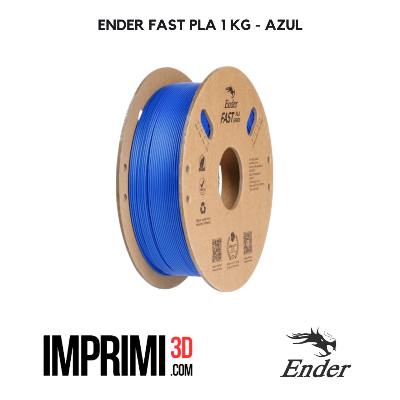 ENDER FAST PLA 1 KG - AZUL