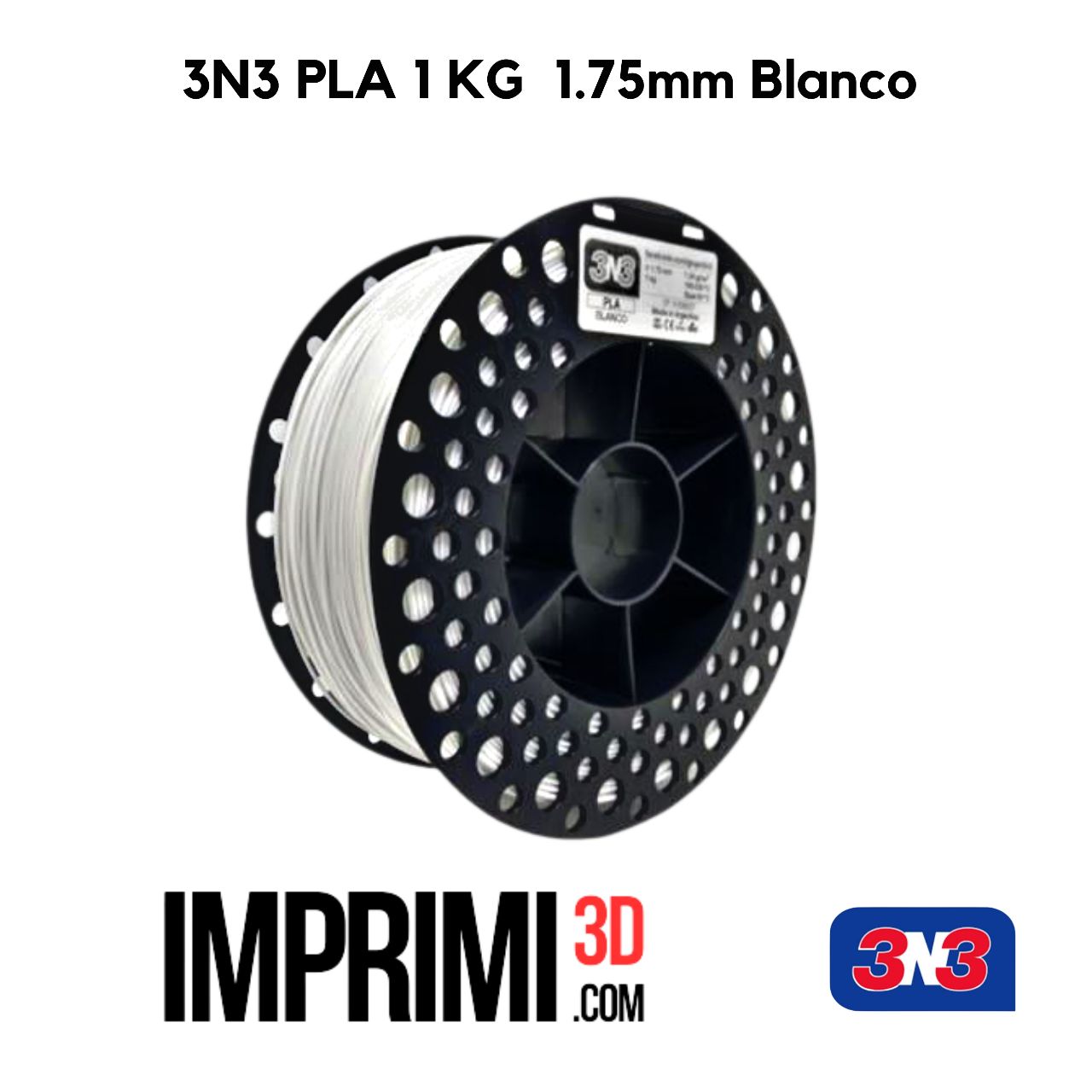 3N3 PLA 1 KG - BLANCO