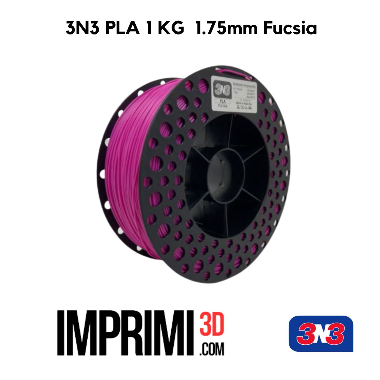 3N3 PLA 1 KG - FUCSIA