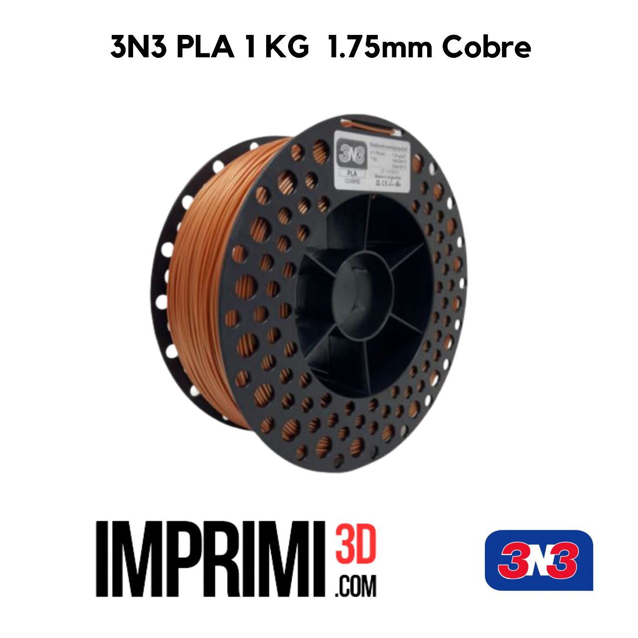 3N3 PLA 1 KG - COBRE