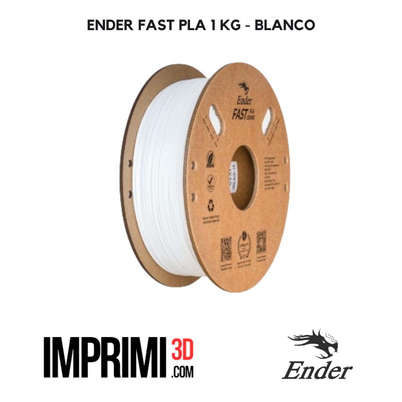 ENDER FAST PLA 1 KG - BLANCO