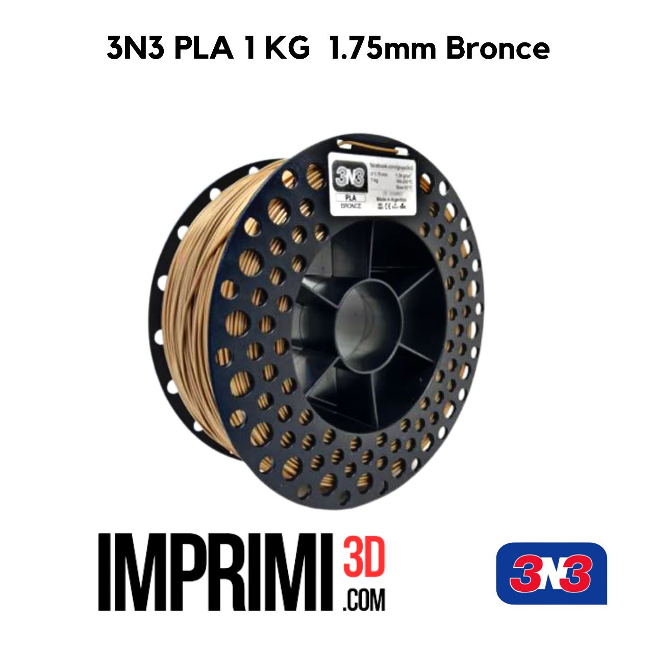 3N3 PLA 1 KG - BRONCE